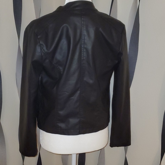 Jacket (Black, leather-like) - Picture 3 of 4
